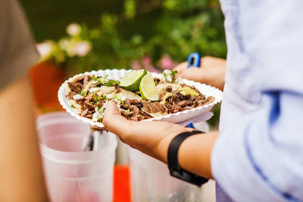 Tacos Mexicanos Pastor Ciudad México —  Fotos de Stock