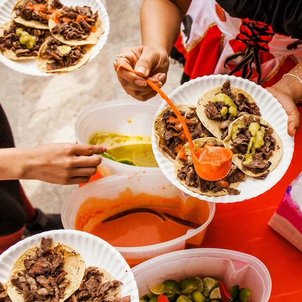 Mexican Tacos al Pastor in Mexico city
