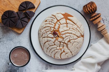 Meksika usulü tatlı ekmek ve Meksika usulü geleneksel çikolata fırını.