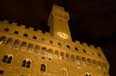 Vacca, gece, Piazza Della Signoria, Florence, kulenin o