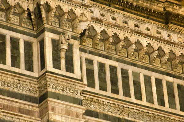 The Duomo at night, main cathedral of Florence Italy. — Stock Photo, Image