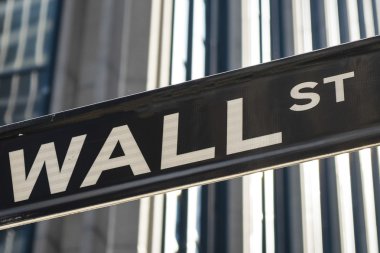 wall street, new york için işaret