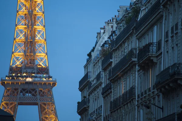 Eiffelturm, gebäude, paris, frankreich — Stockfoto