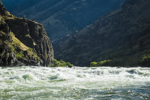 WHITEWATER rapids στο φαράγγι κολάσεων, Idaho Εικόνα Αρχείου