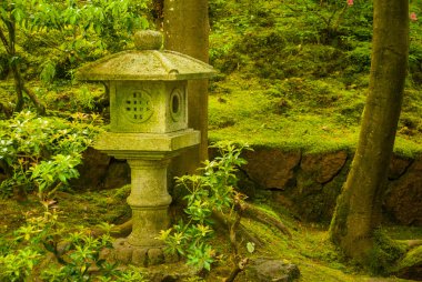 Japon bahçe Şinto Tapınak