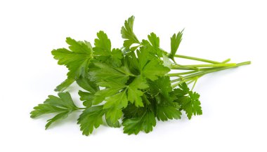 Beyaz maydanozlu taze bir demet