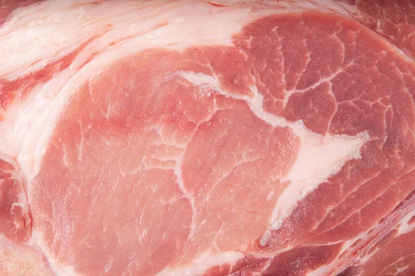 Carne Porco Não Cozido Textura Fundo Close — Fotografia de Stock