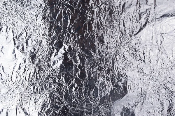 Крупним Планом Срібний Покритий Фоном Текстури Фольги — стокове фото