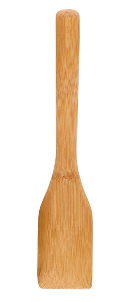 Bamboo Big Spoon Isolated White Background — Stock Photo, Image