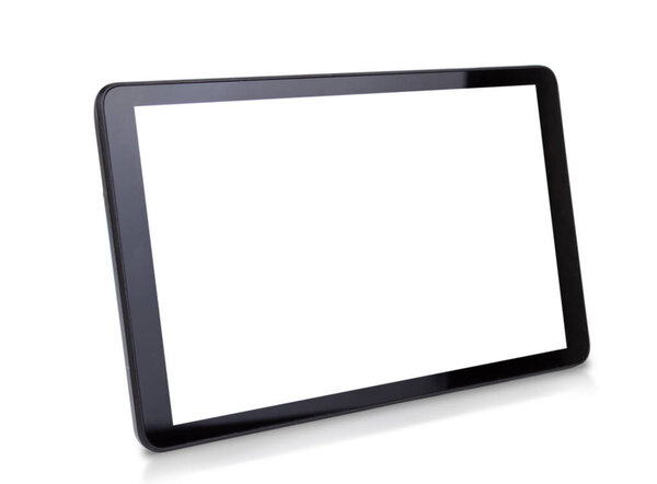 tablet computer isolated like on white background