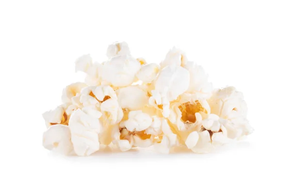 Popcorn Snack Nahaufnahme Isoliert Auf Weißem Hintergrund — Stockfoto