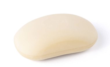 Beyaz arka planda izole edilmiş hijyen tuvalet sabunu