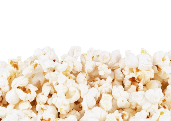 Popcorn Rand Isoliert Auf Weißem Hintergrund — Stockfoto