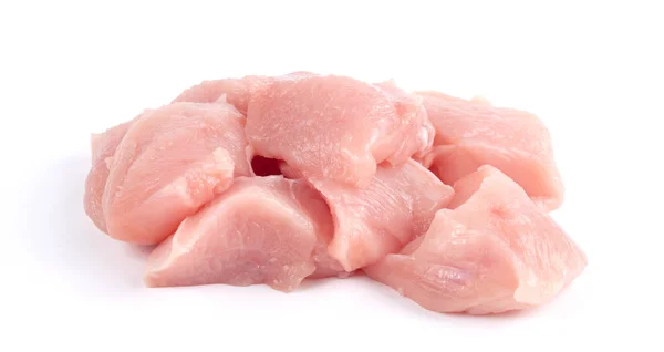 Mięso Kurczaka Izolowane Białym Tle — Zdjęcie stockowe