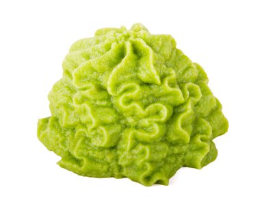 yeşil Vasabi beyaz arkaplanda izole