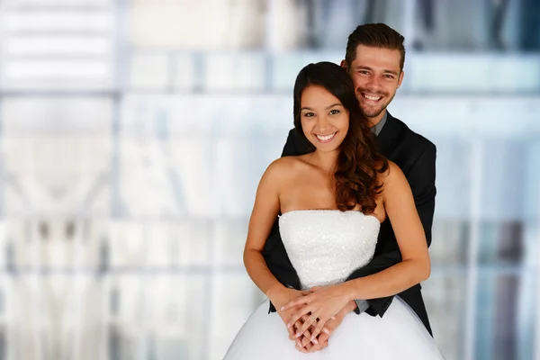 Mariée et marié au mariage — Photo