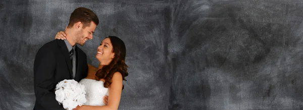 Bride and Groom at Wedding — Stock Photo, Image