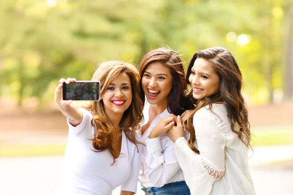 Ομάδα φίλων λαμβάνοντας selfie — Φωτογραφία Αρχείου