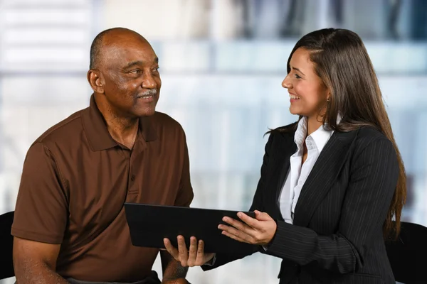 Financiële begeleiding werknemer — Stockfoto