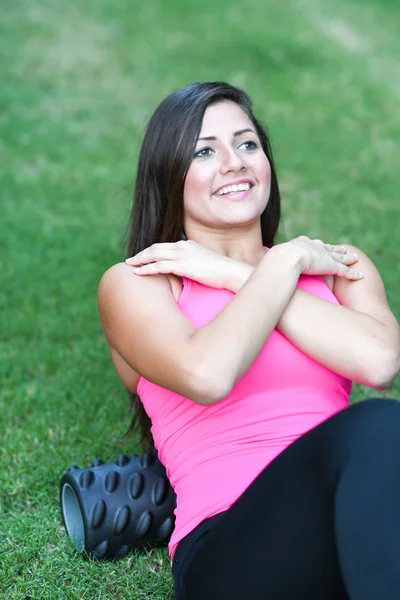 Foam Roller Workout — Stock Photo, Image