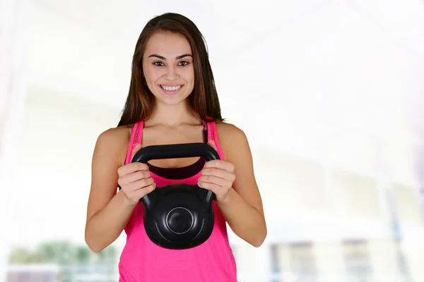 Mulher trabalhando para fora — Fotografia de Stock