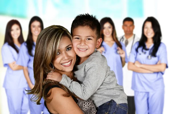 Family At Hospital — Stock Photo, Image