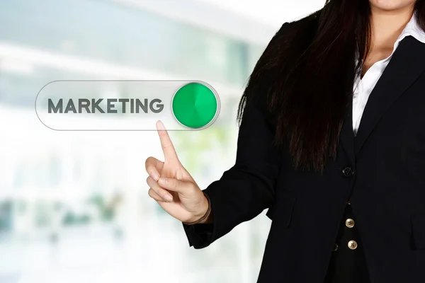 Mujer haciendo marketing — Foto de Stock