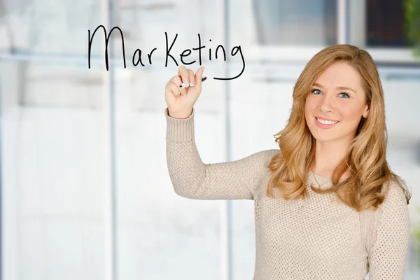 Woman Doing Marketing — Stock Photo, Image