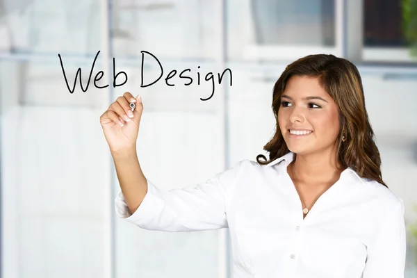 Female Web Designer — Stock Photo, Image