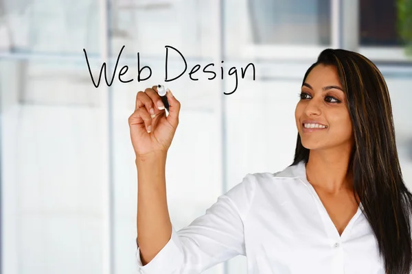 Female Web Designer — Stock Photo, Image