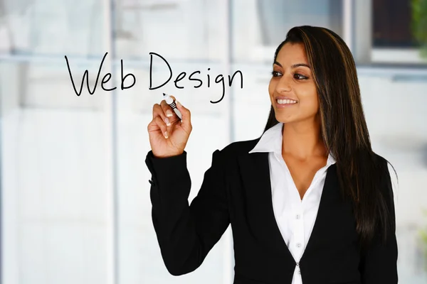 Web designer femminile — Foto Stock