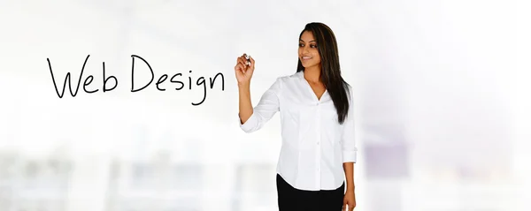 Female Web Designer — Stock Photo, Image