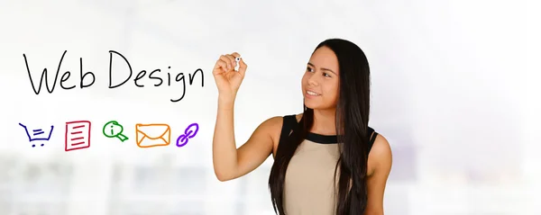 Female Web Designer — Stock Photo, Image