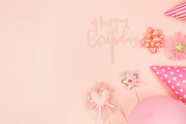 Achtergrond Voor Een Gelukkige Verjaardag Feest Groep Van Gekleurde Ballonnen — Stockfoto