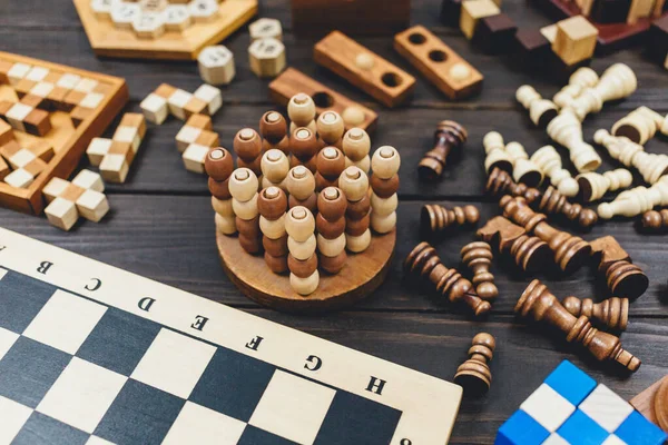 Chess game on chess board behind business man background. Business concept  to present financial information and marketing strategy analysis. Investmen  Stock Photo - Alamy