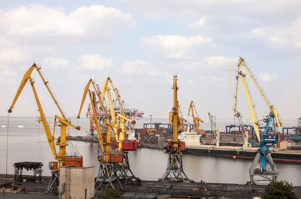 Cranes at the port Stock Photo