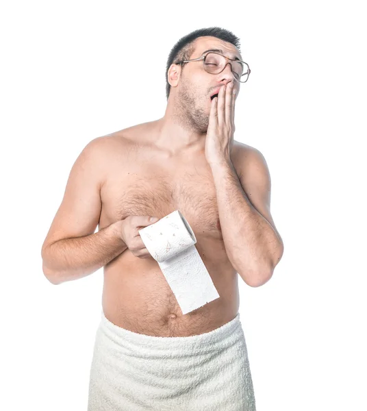 Man should be in the toilet — Stock Photo, Image