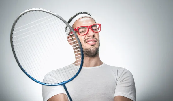 面白いテニス選手 — ストック写真