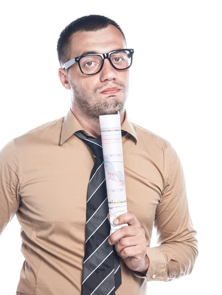 Worried young businessman — Stock Photo, Image