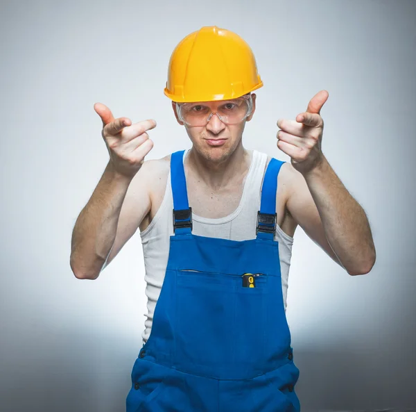 Funny manual worker — Stock Photo, Image