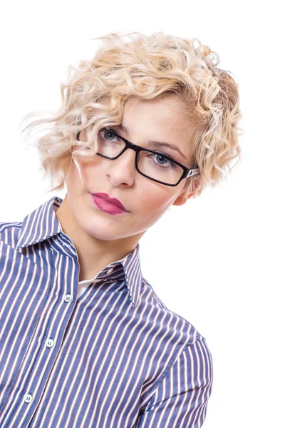 Mujer joven, filmado en estudio — Foto de Stock