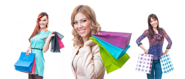 Shopping girls — Stock Photo, Image