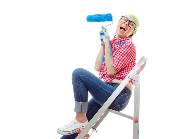 Painter female — Stock Photo, Image