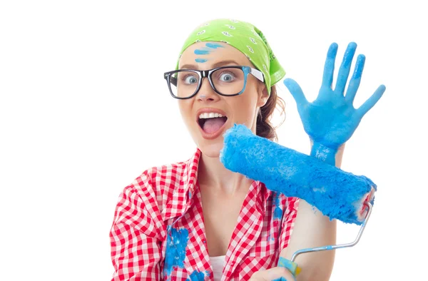 Painter female — Stock Photo, Image