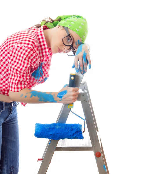 Painter female — Stock Photo, Image