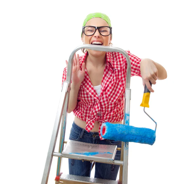 Painter female — Stock Photo, Image