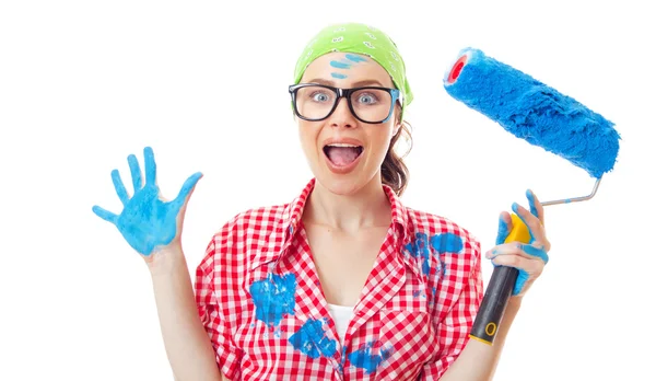 Painter female — Stock Photo, Image