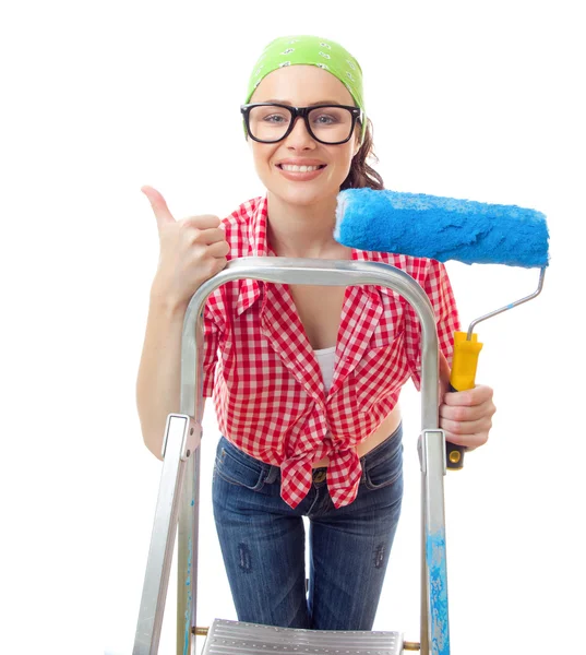 Painter woman — Stock Photo, Image