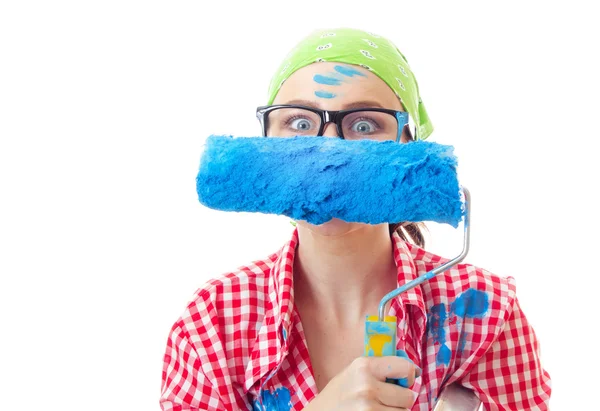 Painter woman — Stock Photo, Image