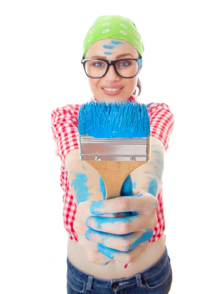 Painter woman — Stock Photo, Image